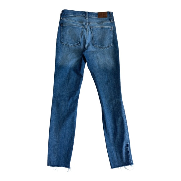 Madewell Women's 9" Mid Rise Skinny Jeans Knee-rip Frayed Hem Size 27 - Picture 2 of 8